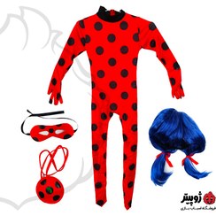 تصویر لباس دختر کفشدوزکی سایز S و M 