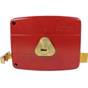 تصویر قفل درب حیاط سه لول _ کلید کامپیوتری S.T.Aمدل 106_12_5C(طرح کالی) 