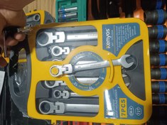 تصویر آچار جغجغه ای تاشو کنیوس مجموعه ۷ عددی 