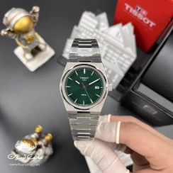 تصویر ساعت مردانه تیسوت بند استیل - صفحه سبز tissot