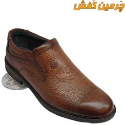 تصویر کفش تمام چرم مردانه اداری و رسمی رخشی زیره پی یو کد 7146 Men's natural leather shoes