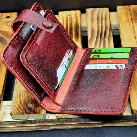 تصویر کیف جا کارتی چرم طبیعی مدل j108 ا leather card holder j108 leather card holder j108