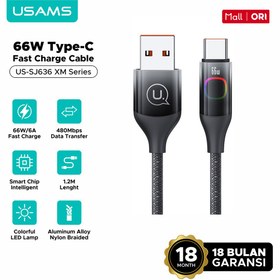 تصویر کابل تبدیل USB به USB-C یوسمز مدل SJ636 طول 1.2 متر 