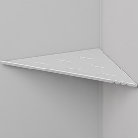 تصویر شلف حمام کنج لبه دار کوتاه 