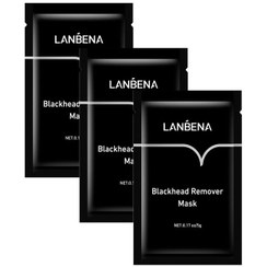 تصویر پک 3 عددی ماسک بینی مدل Ni لنبنا Lanbena Blackhead Rimover Mask 3Pcs