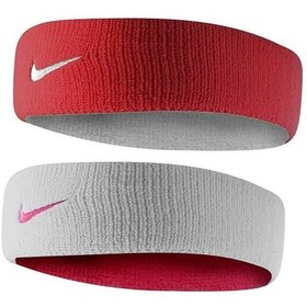 تصویر هد بند نایک Nike Dri-Fit Home And Away قرمز / سفید Nike Dri-Fit Head Tie 3.0 Bandana Red