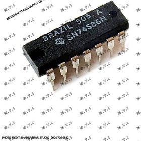 تصویر آی سی تی تی ال SN74S86N / TEXAS BRAZIL 