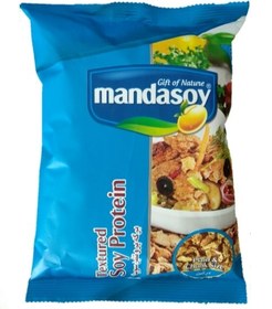 تصویر برگه سویا درشت مانداسوی MandaSoy large soya flakes