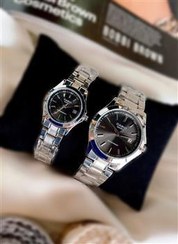 تصویر ست ساعت رولکس مردانه و زنانه مدل دیت جاست با بند استیل 