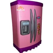 تصویر یخچال اسباب بازی طرح توت فرنگی مدل نگین ا Toy refrigerator with strawberry design, Negin model Toy refrigerator with strawberry design, Negin model