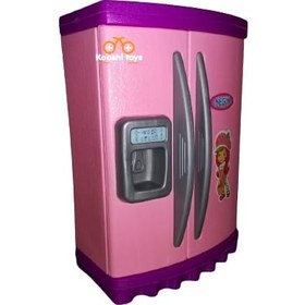 تصویر یخچال اسباب بازی طرح توت فرنگی مدل نگین ا Toy refrigerator with strawberry design, Negin model Toy refrigerator with strawberry design, Negin model