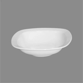 تصویر سالادخوری چینی زرین کواترو سفید (سایز 25) Zarin Iran Hoteli-Quattro White 1 Piece FDC Salad-Bowl 25