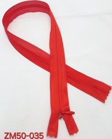 تصویر زیپ مخفی 50 سانت قرمز 