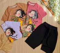 تصویر ست دختر گل بدست 