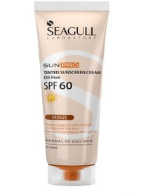 تصویر کرم ضد آفتاب رنگی فاقد چربی برنزه سی گل SPF60 Tinted Sunscreen Cream Oil-Free Bronze SPF60