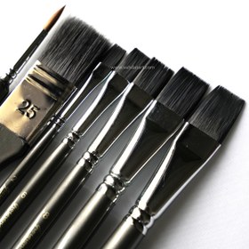 تصویر ست قلم مو 8 عددی جلد فلزی مدل Giorgion Artist Brush 