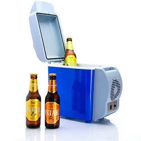 تصویر یخچال فندکی خودرو سرد و گرم نگهدارنده { هیبریدی } 7.5 لیتری portable electronic cooling and warming