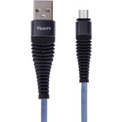 تصویر کابل میکرو یو اس بی وریتی مدل CB3135 طول 1 متر Verity CB3135 USB to microUSB cable 1m