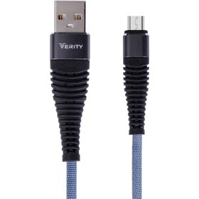 تصویر کابل میکرو یو اس بی وریتی مدل CB3135 طول 1 متر Verity CB3135 USB to microUSB cable 1m