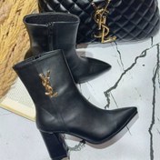 تصویر بوت پاشنه YSL چرم _ بوت زنانه ایو سن لورن 