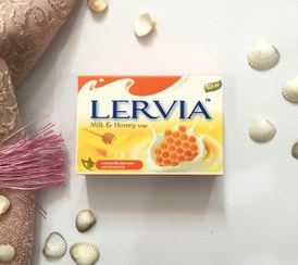 تصویر صابون شیر اصل برند لرویا رایحه شیر و رز ۹۰ گرمی اندونزیایی Lervia Soap - شیر و عسل LERVIA SOAP