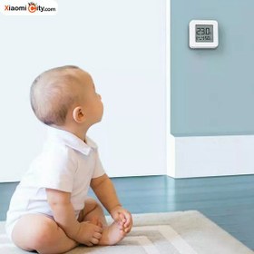تصویر د| سنسور رطوبت و دما شیائومی مدل LYWSD03MMC Xiaomi Mi Temperature and Humidity Monitor 2  LYWSD03MMC