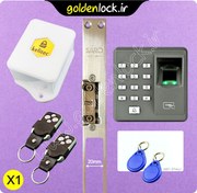 تصویر پکیج کنترل تردد سارو اثر انگشتی و رمزی با ریموت و تگ 