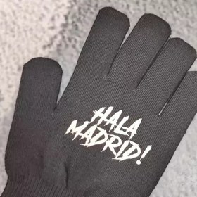 تصویر دستکش زمستانه طرح Hala madrid 