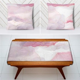 تصویر ست کوسن و رانر کد S24 آبرنگی