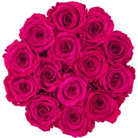 تصویر Pink Eternal Roses in White Marble Box | کد: ZNB-1J14 