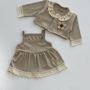 تصویر کت نوزادی شیک و مجلسی دلبر سایز ۳ تا ۶ ماه 