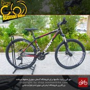 تصویر دوچرخه حرفه ای کوهستان جاینت مدل ای تی ایکس الیت کاستوم مشکی قرمز سایز 27.5 Giant Mountain Bicycle ATX Elite Custom 27.5 