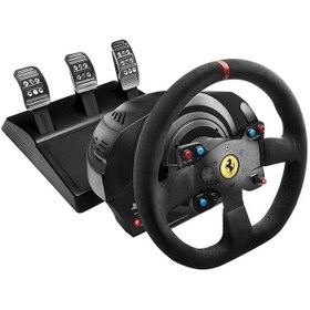 تصویر فرمان بازی Thrustmaster T300 Ferrari Integral Alcantara Edition مخصوص PS5 