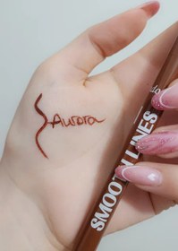 تصویر خط چشم قهوه ای ماژیکی میندو 