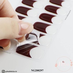 تصویر استیکر کاشت ناخن_کد NG200297 gel nail sticker_NG200297