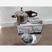 تصویر زودپز ۳ کاره مکسی ظرفیت ۳ لیتر استیل ضخیم 