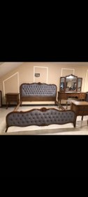 تصویر سرویس خواب دو نفره Bed wooden