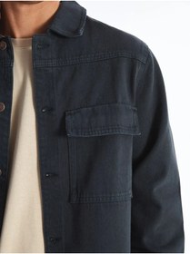 تصویر Regular Fit Uzun Kollu Erkek Jean Gömlek 