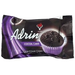تصویر کیک خیس شکلات تلخ آدرین - 55 گرم بسته 24 عددی 
