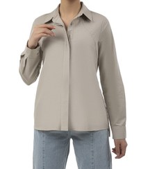 تصویر شومیز زنانه کرم سرژه Serge کد 207362 