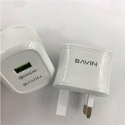 تصویر شارژر دیواری و کابل لایتنینگ باوین Bavin PC331E Lightning Charger 