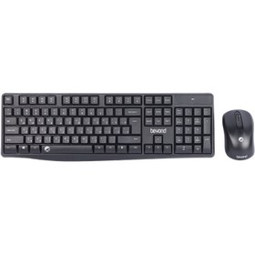 تصویر کیبورد و ماوس بی سیم بیاند مدل BMK-5110RF، سوییچ ممبران، Full-Size Beyond BMK-5110RF Wireless Keyboard With Mouse, Membrane Switch, Full-Size