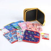 تصویر دفتر نقاشی جادویی بی نهایت همراه با ۶ عدد ماژیک رنگی 