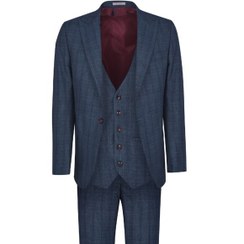 تصویر کت و شلوار پرنس دوگال سرمه ای آریوان s022 