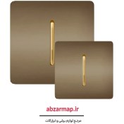 تصویر کلید کراکس آسیا الکتریک مدل کریستال بژ طلایی 