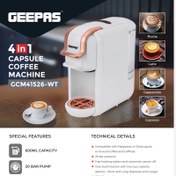 تصویر اسپرسوساز نسپرسو مدل GCM41526 ظرفیت ۴ کاره 