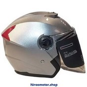 تصویر کلاه کاسکت بدون فک EK نقره ای 