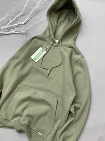 تصویر هودی مچینست سبز کم رنگ 