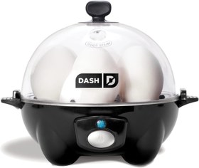 تصویر Dash Rapid Electric Egg Cooker For Hard Boiled, Poached and Scrambled Eggs, Or Omelets for Capacity of 6 Eggs With Auto Shut Off Feature - Black 