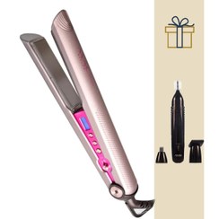 تصویر اتو مو مک استایلر مدل MAC-3076 به همراه موزن گوش و بینی مدل MC-8809 MAC Styler MAC-3076 Hair Straightener